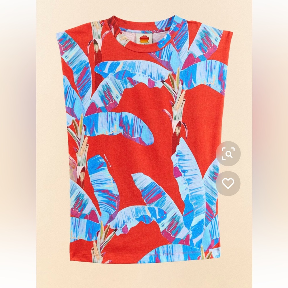 Farm Rio Red Sweet Jungle Organic Cotton T-Shirt